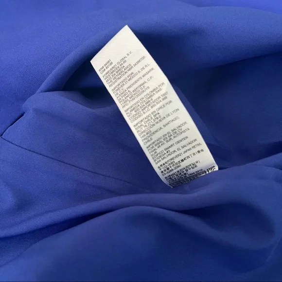 # Forever 21 Contemporary Asymmetrical Sleeveless Blue Short Dress New With Tag - Picture 11 of 15